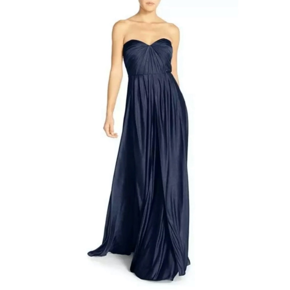 NEW Jenny Yoo Demi Convertible Strapless Gown Size 2 Midnight Blue
